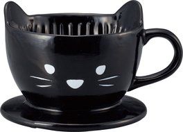 Sun Art Animal Coffee Dripper Black cat SAN2542-2 from Japan