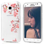 2015 Galaxy J5 Case, YOKIRIN Colorful Clear Skin Shell Slim Fit Case Translucent Impact Resistant Anti Slip Flexible... N14