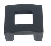 Atlas Homewares 255-BL 1-3/4-Inch The Moderns Collection Centinel Square Knob, Black by Atlas Homewares