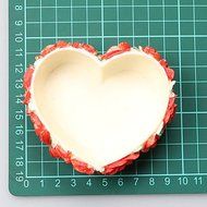 Sher The Heart-shaped Rose Resin Jewelry Box Chocolate Silicone Molds,Decoration Tools Bakeware