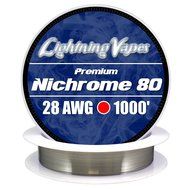 Genuine Lightning Vapes 28 AWG Nichrome 80 Wire 250' N4