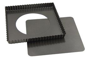 Fox Run Square Quiche Pan, Loose Bottom, 9-Inch