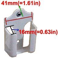 Generic Tv DVD Air Conditioner Wall Mount Remote Control Holder Wall Mounted 41mm*16mm(1.61in*0.63in)----- A