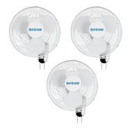 Hurricane Fans Classic 16" Wall Mount Oscillating Fan, 3 Count N2