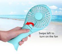 Misula Unique Mermaid Design 180 Degree Rotation Rechargeable Battery Portable Foldable Handheld Mini USB Labtop... N8