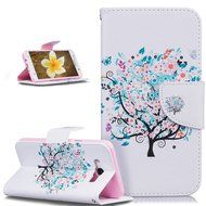 Galaxy J7 2016 Case,Galaxy J7 2016 Cover,ikasus Colorful Painted PU Leather Flip Wallet Pouch Stand Credit Card... N15