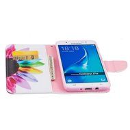 Galaxy J7 2016 Case,Galaxy J7 2016 Cover,ikasus Colorful Painted PU Leather Flip Wallet Pouch Stand Credit Card... N16