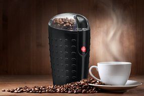 Quiseen One-Touch Electric Coffee Grinder. Grinds Coffee Beans, Spices, Nuts and Grains - Durable Stainless Steel...