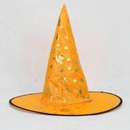 Halloween Costume Accessory Stars Print Cap Adult Womens Mens Witch Cool Hat HOT (Red)