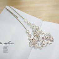 Fashion Charm Women Chain Flower Bib Choker Pendant Statement Necklace Jewelry N3