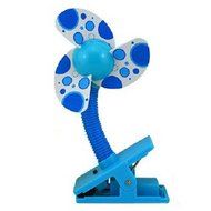 MERSUII Clip-on Baby Fan for Stroller, Bed, Office Desk/Table, Cooling Hot Summer! (Blue) N3