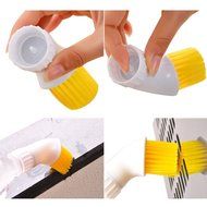 Coffee Machine Outlet Filter Net Angled Head Nylon Cleaning Brush Cleaner for Semi-automatic Espresso Coffee Maker... N10