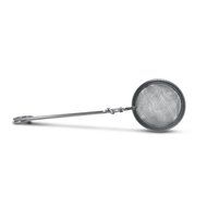 Round Mesh Stainless Steel Tea Infuser Stir Wand, w/ Jointed Clip Clamp Handle
