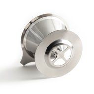 BOCHA - Pour Over Coffee Filter, Reusable Stainless Steel Cone Dripper, Permanent and Paperless with Cup Stand