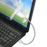 Coper &reg; Flexible USB Mini Cooling Fan Cooler For Laptop Desktop PC Computer New (Black) N19