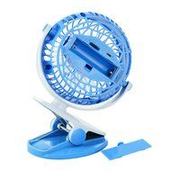 Touchshop Portable Mini Clip Fan Powered by Rechargeable Battery/USB Vertical and Horizontal 360 Degree Rotation... N6