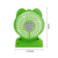 ACMESHINE Custom New Design Mini Colorful Led USB Portable Rechargeable Fan with Led Light Use USB Fan Exclude...
