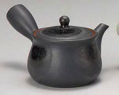 Yamakiikai Tokoname Black Kyusu(Japanese teapot) with a strainer 290cc GL1890 from Japan