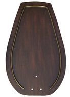 Emerson Ceiling Fans B80HCW 22-Inch Hand Carved Paddle Ceiling Fan Blades, Walnut, Indoor, Set of 4 Blades N2