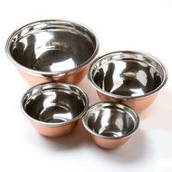 Cook&#039;s Corner 4-Piece Stainless Steel Mixing Bowl Set - Copper Coated Finish N2