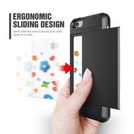iPhone 7 Plus Case,Inspirationc Dual-Layer Hybrid Armor Wallet Case for iPhone 7 Plus 5.5 Inch--Black N15