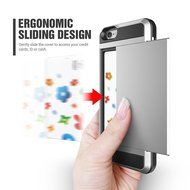 iPhone 7 Plus Case,Inspirationc Dual-Layer Hybrid Armor Wallet Case for iPhone 7 Plus 5.5 Inch--Black N19