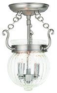 Livex Lighting 50502-91 Everett 2-Light Ceiling Mount, Brushed Nickel by Livex Lighting