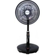 Keystone KSTFD12AAG Table to Floor Air Accelerator Pedestal Fan with DC Motor and Remote Control, 12-Inch, Black N3