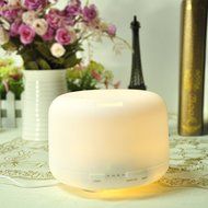 500ML Aroma Essential Oil Diffuser Ultrasonic Aromatherapy Machine Air Humidifier Moistener Atomizer with 4 Timer...
