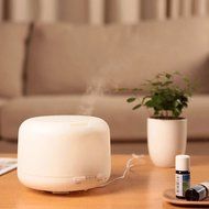 500ML Aroma Essential Oil Diffuser Ultrasonic Aromatherapy Machine Air Humidifier Moistener Atomizer with 4 Timer... N3