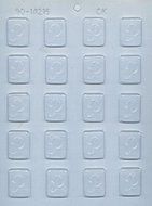 CK Products 1-1/4-Inch P-Initial Mint Chocolate Mold