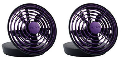 O2-Cool FD05003 Jet Fan, 5-Inch, Purple (2 pack)