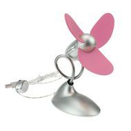 Starsource USB Foldable Portable Three Fan Blade Mini Desktop Fan With ON/OFF Switch ( Pink ) N4
