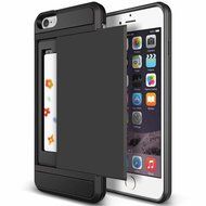 iPhone 7 Plus Case,Inspirationc Dual-Layer Hybrid Armor Wallet Case for iPhone 7 Plus 5.5 Inch--Black N22