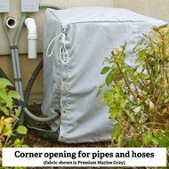 Outdoor Air Conditioner Cover 30&quot;x30&quot;x36&quot; - 16oz Treated Canvas - Golden Tan - Made in the USA - 3-year Warranty N3