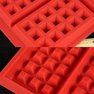 Neon Safety Silicone Mold 4-Cavity Waffles Cake Chocolate Pan Baking Mould Cooking Tools Kitchen Accessories