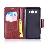 Galaxy J7 2016 Case,Galaxy J7 2016 Cover,ikasus Glitter Diamond Embossing Flowers Lily Butterfly PU Leather Flip... N8