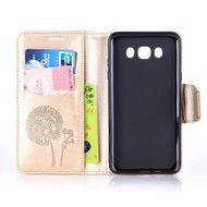 Galaxy J7 2016 Case,Galaxy J7 2016 Cover,ikasus Glitter Diamond Embossing Flowers Lily Butterfly PU Leather Flip... N10