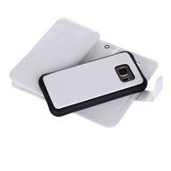 S7 Case, Premium Wallet Leather Credit Card Flip Folio Case by Juzi&reg; - Detachable Magnetic Back Cover with Lanyard...