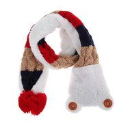 Baby Toddler Winter Beanie Warm Hat Hooded Scarf Earflap Knitted Cap Girls Boys N17