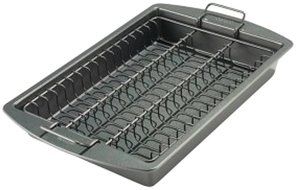 Chicago Metallic 2 Piece Roasting Pan Set Meat Ball Roaster