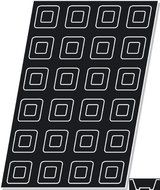 Flexipan Square Savarin 3.38 Oz, 70mm x 70mm x 30mm Deep (2-3/4&quot; x 2-3/4&quot; x 1-3/16&quot; Deep), 24 Cavities