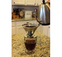 Culaccino USA Paperless Pour Over Coffee Dripper - Stainless Steel Reusable Coffee Filter and Single Cup Coffee...
