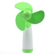 Generic Green Personal Hand-held Portable Battery Operated Mini Air Fan for Home and Travel
