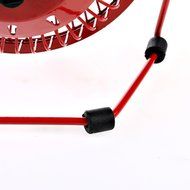 Usb Mini Desk Fans Small Quiet Personal Electric Metal Table Fan for Office with USB Plug-in Charging Cable Red N6