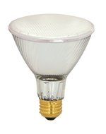 Satco S4210 39 Watt (50 Watt) 500 Lumens PAR30 Long Neck Halogen Flood 42 Degrees Frosted Light Bulb, Dimmable...