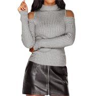 Women&#039;s Blouse,Laimeng Round neck Cotton blend Long Sleeve Knitted Pullover Sweater Slim Jumper Blouse (M, Black)