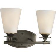 Progress Lighting P3222-77 2-Light Bath Bracket, Forged Bronze by Progress Lighting