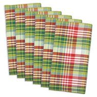DII Christmas Holiday Holly Jolly Plaid Napkin, Set of 6 N16