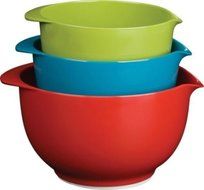 Trudeau Melamine Mixing Bowls, Set of 3 N4
